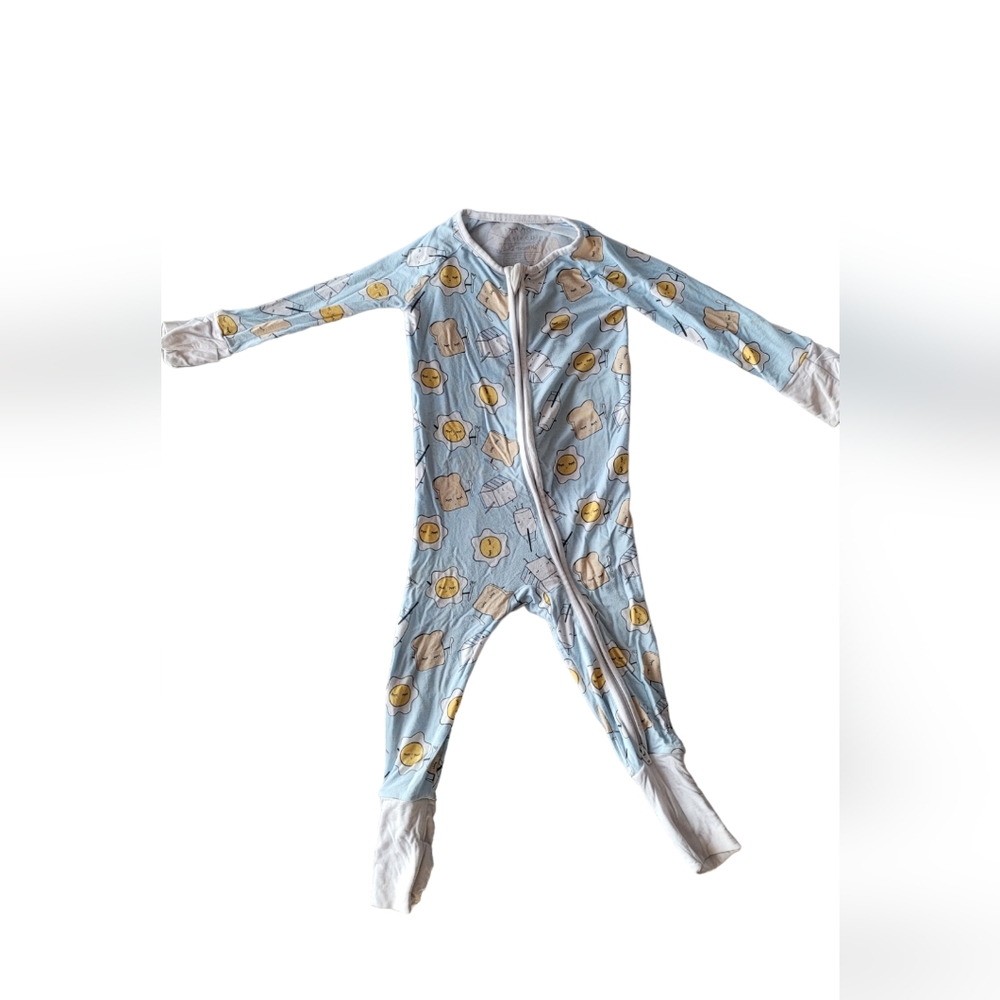 Little Sleepies Breakfast Buddies Sz 6-12 months, Blue